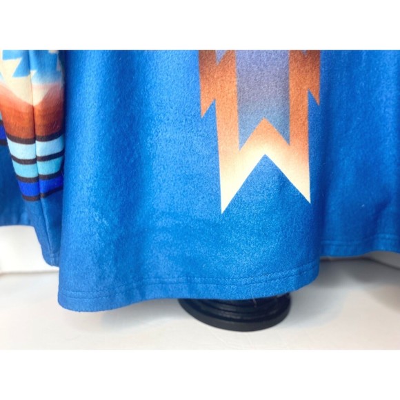 Southwestern Print Hooded Multicolor Sz S Jacket - Picture 14 of 16